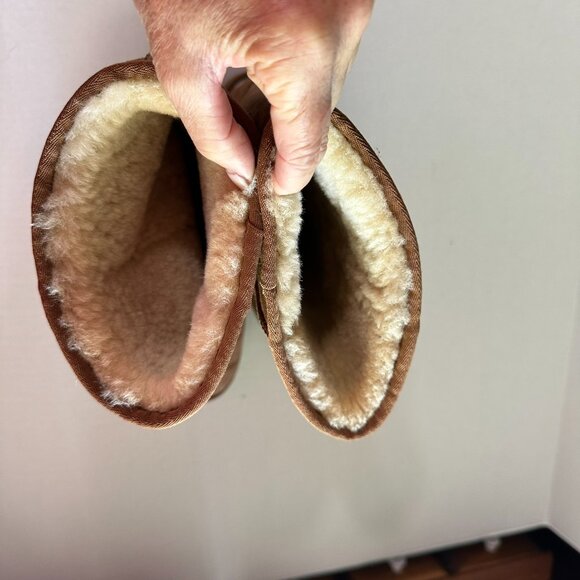 Tall Tan Warm Ugg Boots 9 - Picture 8 of 12